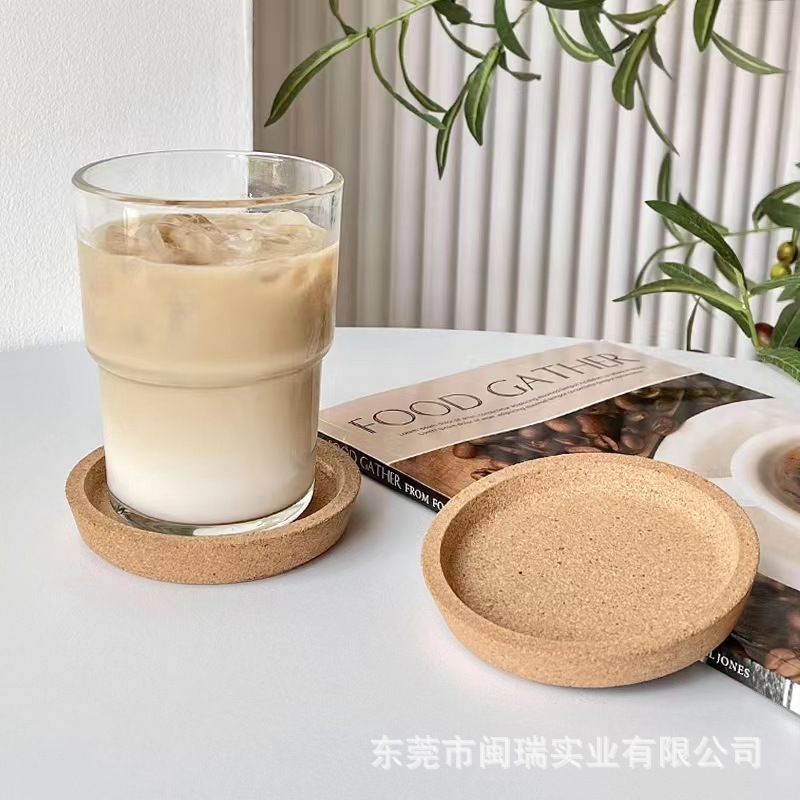 立体防滑软木杯垫 可印logo创意杯垫软木垫片 隔热水杯垫子可吸水-阿里巴巴