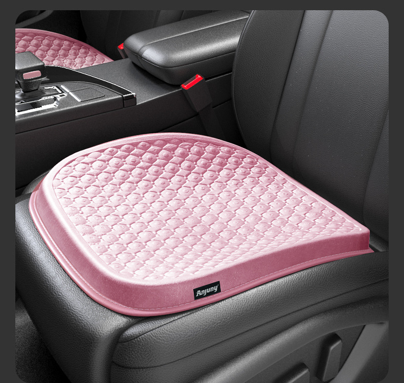 Car Seat Cushion for All Seasons, Special Co-Pilot Thickeneded Single Piece Memory Foam Ice Silk Booster Cushion Lumbar Cushion Seat Cushion