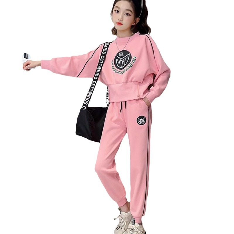 Kinderbekleidung, Mädchen Herbstmode 2024 Neuheit, Zhongda Kinder Langarm Sweatshirt, Freizeithose,_voghion.com