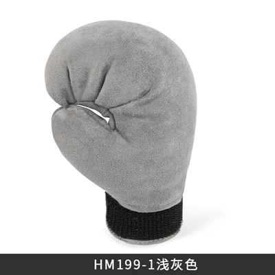 Winter plush gear handle cover Sürətlər qutusu və əl tormozu başlıqları - hm199-1-light-gray-gear