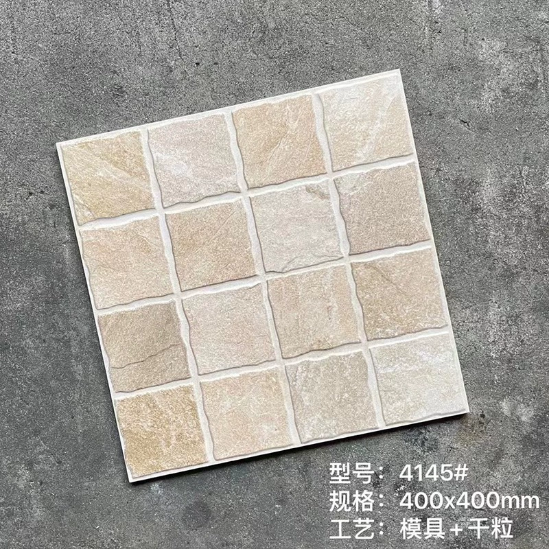 Наружная плитка для двора, террасы, балкона, сада 400x400, плитка под брусчатку, паркетная плитка, американская пасторальная износостойкая плитка