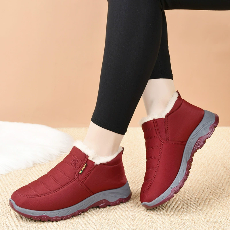 Теплые скользящие boots для мамы, нескользящая мягкая стелька, с подкладкой из флиса (размеры 35–44)