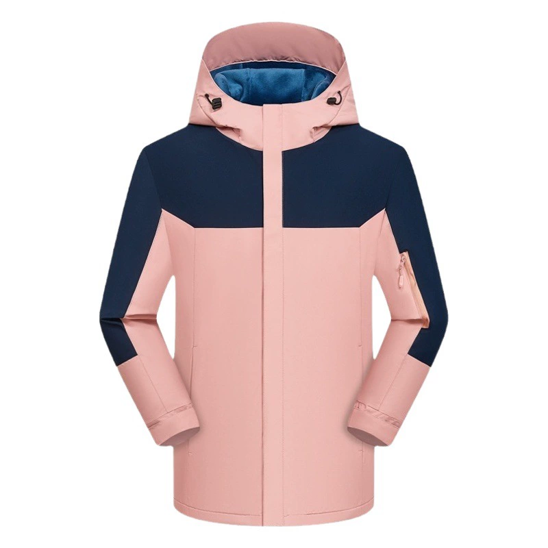 Осенне-зимняя утолщенная одежда для зарядки Рабочая одежда с логотипом на заказ Уличная непромокаемая ветрозащитная куртка на флисовой подкладке