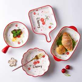 景德镇陶瓷碗碟套装家用日式餐具套装碗盘沙拉碗饭碗家用2022新款