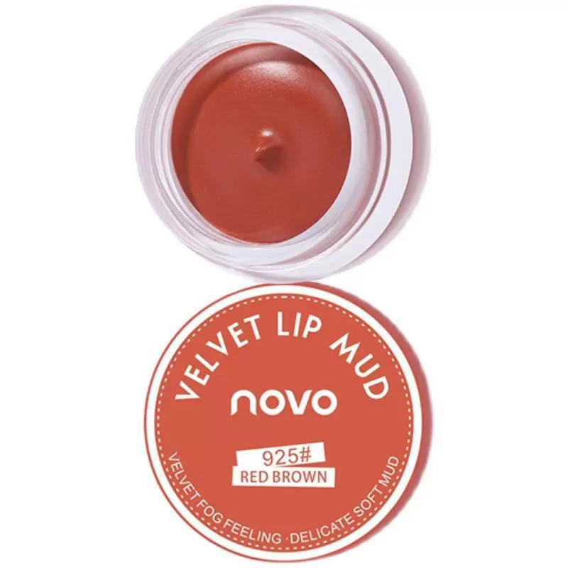 Матовая помада Velvet Lip Mud (novo), 4 цвета, высокопигментированная, легкая текстура