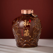 景德镇陶瓷酒坛子家用密封窖藏泡酒罐专用存酒坛3/5斤/10斤空酒瓶