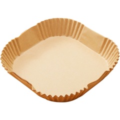 Non-stick easy-to-remove bone plate glutinous rice paper repeat burger grease barrier birthday paper plate air fryer special paper wholesale