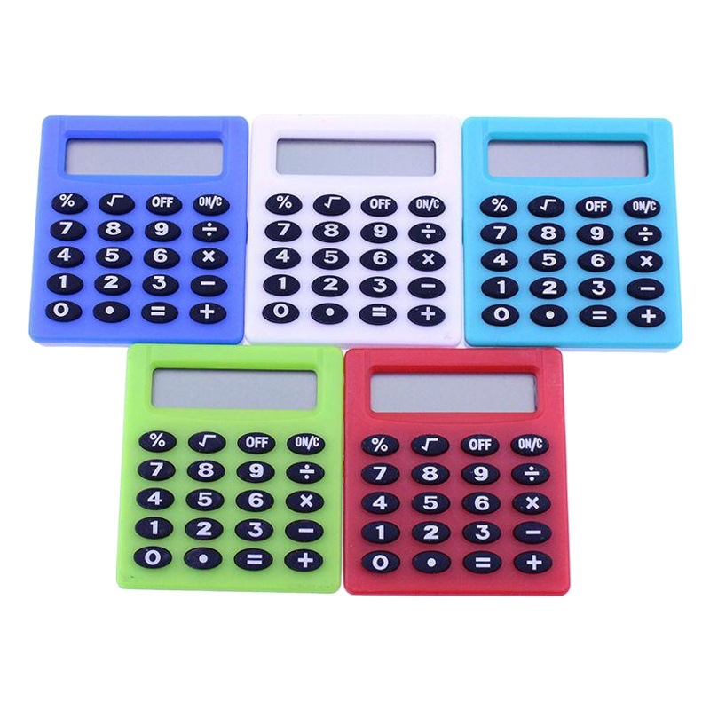 Popular al por mayor nuevo exótico mini color multi-funcional pequeña calculadora cuadrada estudiante regalo computadora papelería