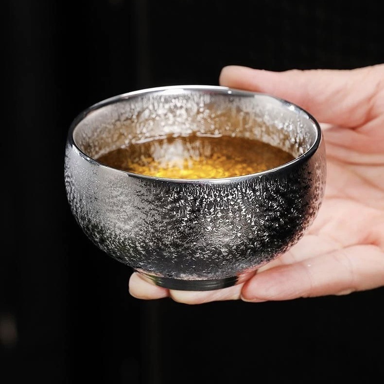 銀の主人の杯は生放送してお茶の杯の陶磁器のお茶の杯を使って杯の杯の個人の杯の家庭の杯の金杯の単杯を作ります。|undefined