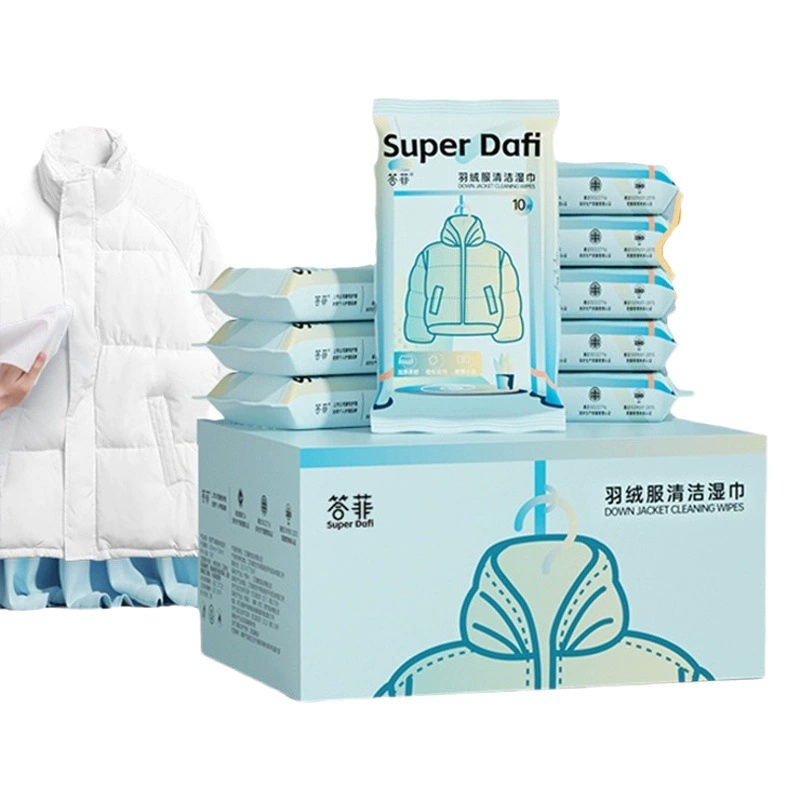A Fei пуховики мокрые салфетки для мокрой мокрой мокрой одежды мокрые салфетки для домашней чистки чистящие пятна