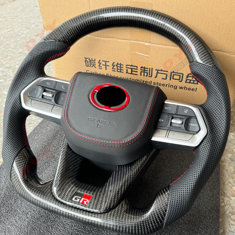 Suitable for Nx/Rx/Lx570/Gx460 Upgrade Lc Modified Gr Carbon Fiber Steering Wheel Real Carbon Steering Wheel Old to New