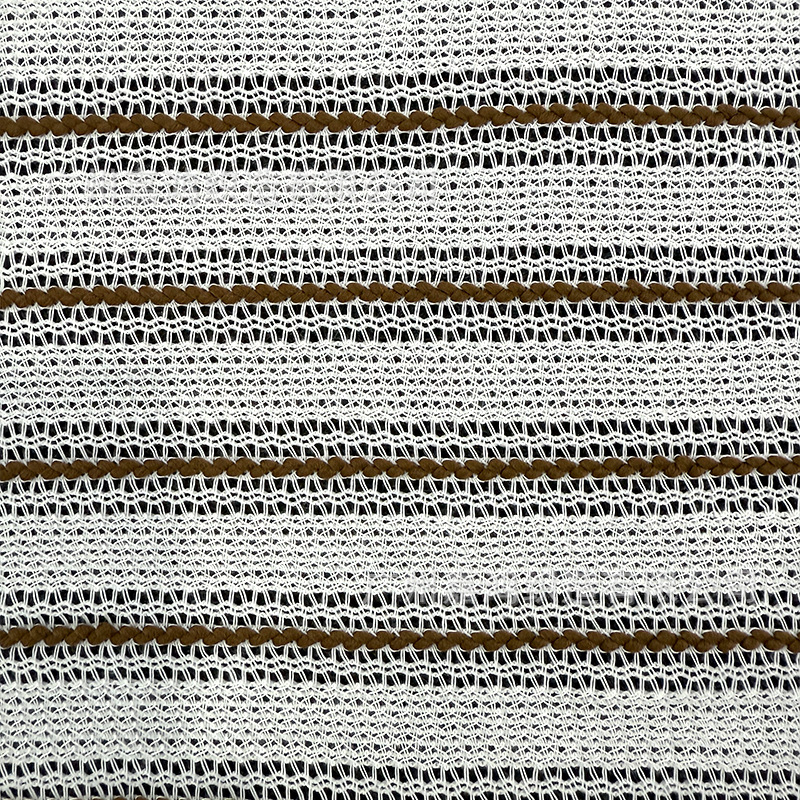 Tejido de encaje de poliéster, tejido de punto, tejido de doble color, blusa, abrigo, tejido multicolor, fábrica de stock
