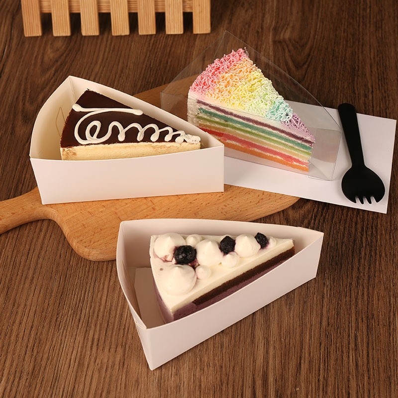 Gao Hong almohadilla de la torta triángulo hornear punto occidental bandeja de papel almohadilla de calidad alimentaria blanco tarjeta mousse torta inferior junta de soporte