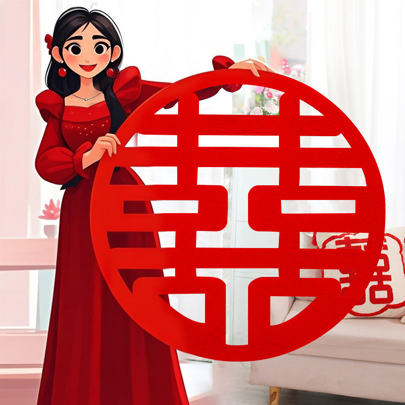 Nupcial foto rojo boda pegatinas boda habitación decoración boda suministros grandes herramientas de la boda oro rosa pegatinas de pared