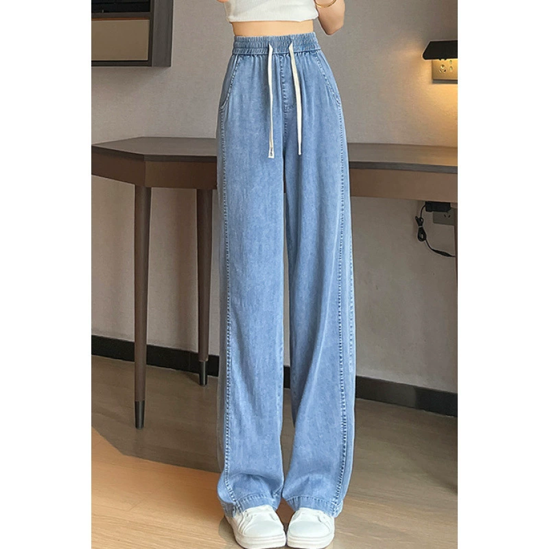 Ледяные брюки женские летние сосновые талии