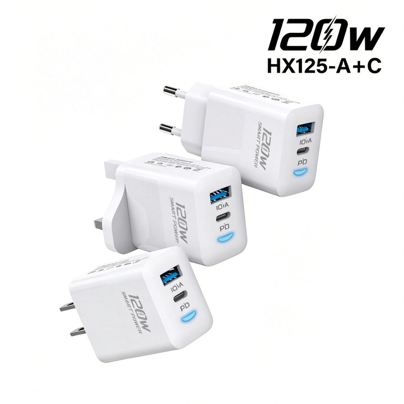 40W dual PD+USB multi-port phone fast charger, QC3.0 fast charging adapter, Type-C, European and American standards 40W dual PD+USB multi-port phone fast charger, QC3.0 fast charging adapter, Type-C, European and American standards