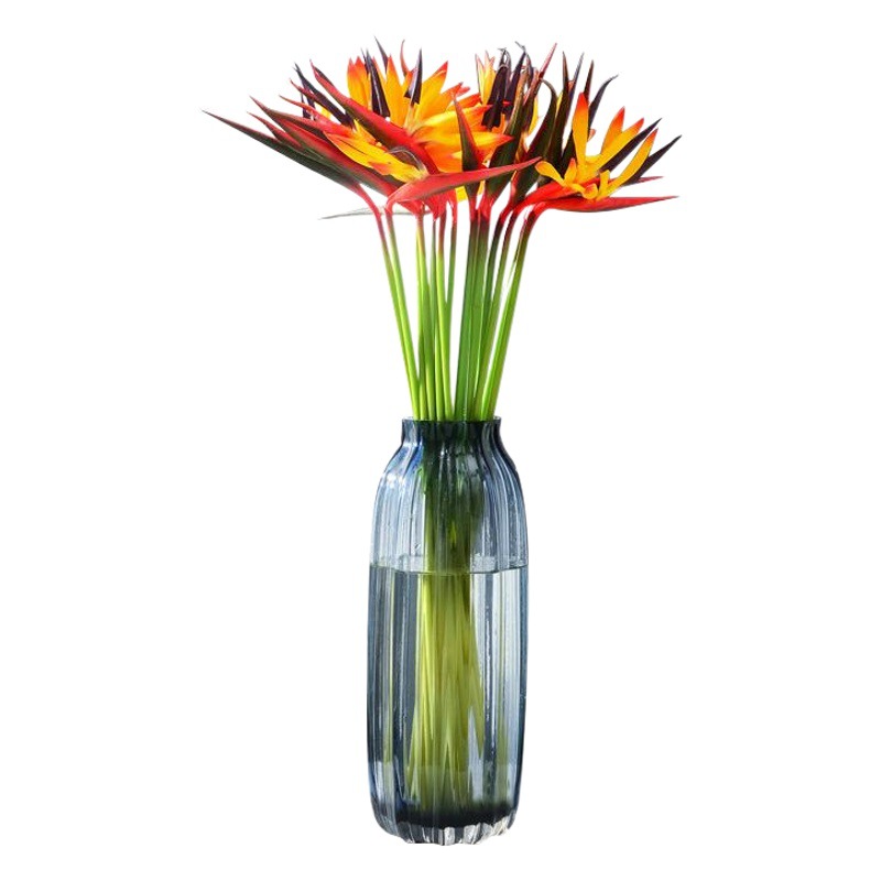 Flor artificial pájaro del paraíso flor artificial de seda flor falsa