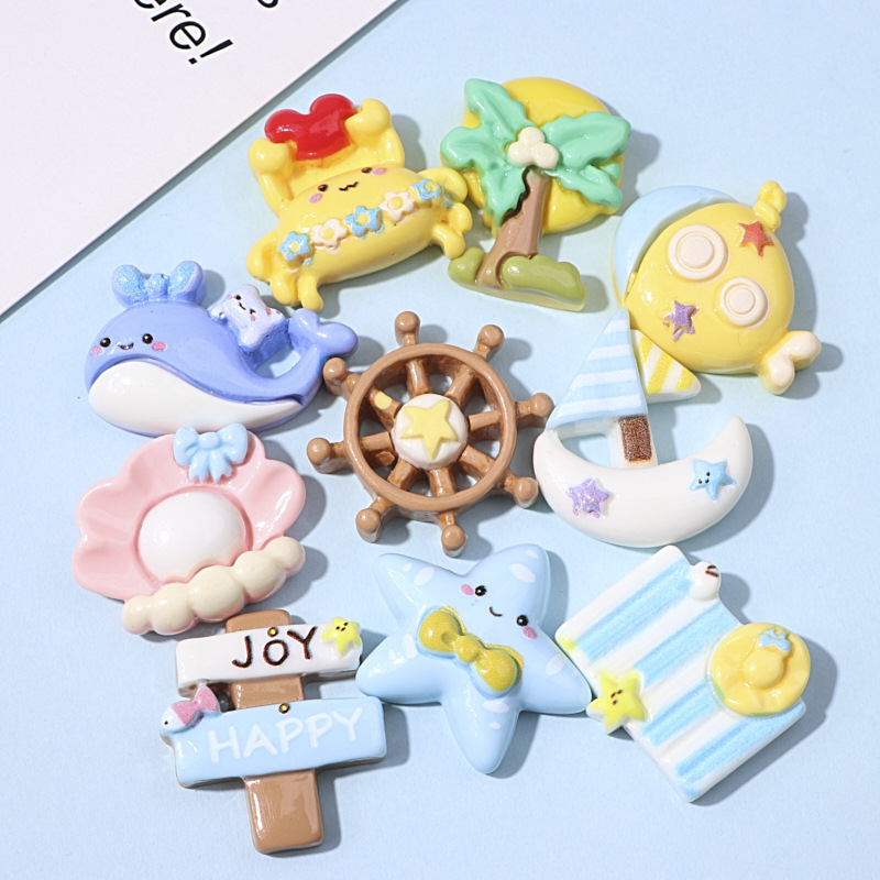 Marine beach cartoon accessory