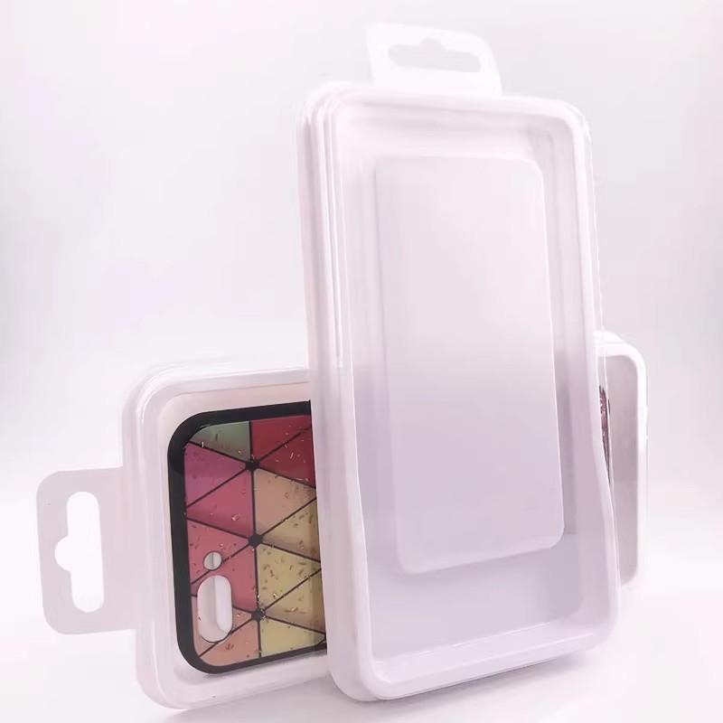 白色透明PVC注塑包装苹果vivo oppo 华为手机壳包装 吸塑包装盒
