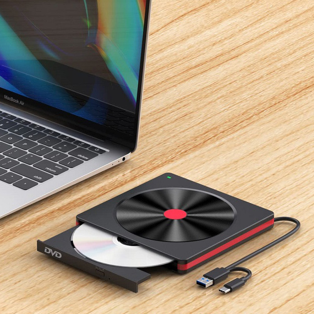 CD-R/W LightScribe Drivestation Desktop Computer DVD Disc Burner Laptop External Optical Drive Box Direct Manufacturer Sale