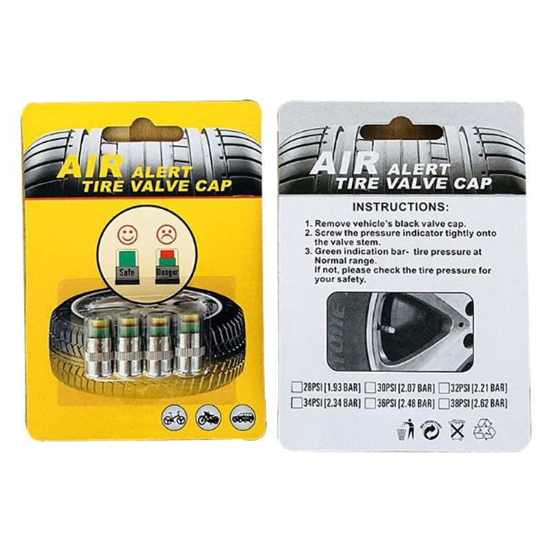 High-precision car tire pressure monitor car tire detection warning cap valve warning cap tire pressure meter