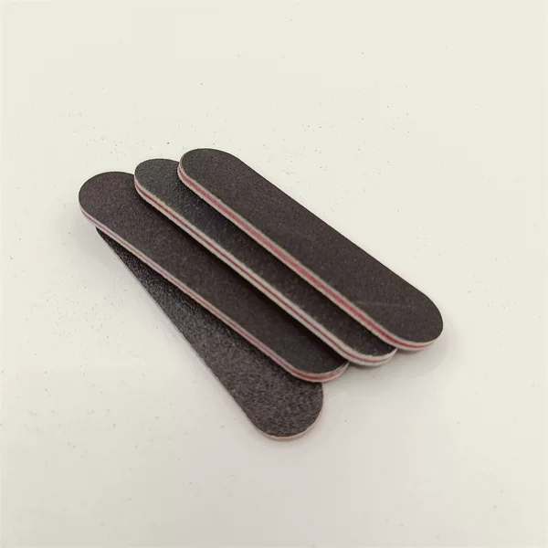 Mini Black and Red Short Nail File for Removing and Polishing Nail Polish