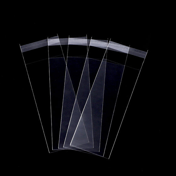 opp Self-adhesive High Transparent Ziplock Bag Plastic Packaging Seal Clothing Packaging Bag Wearable Nail Self-adhesive Bag