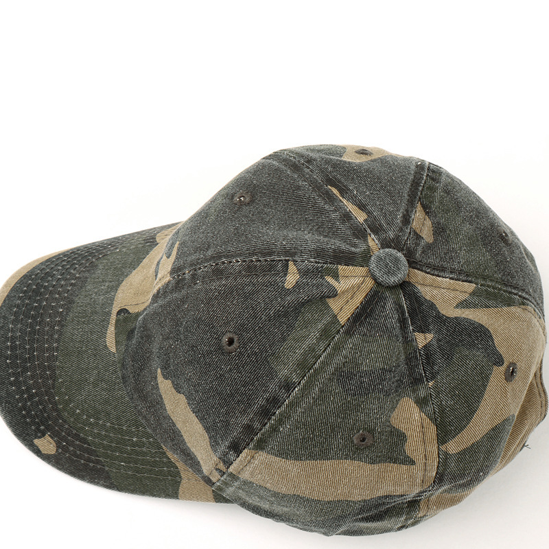 Benutzerdefinierte Stickerei Logo Soft Cap Dschungel Camo Baumwolle Baseball Caps Unisex Camouflage Outdoor Sport Schirmmütze für Wandern Jagd – Detail 6