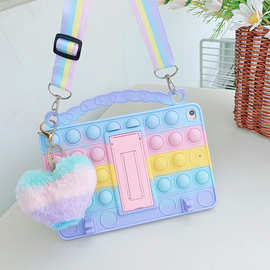 工厂定制硅胶保护套彩色立体减压苹果三星华为儿童IP平板软壳适用