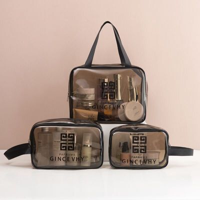 PVC Transparent Cosmetic Bag Ins Style Travel Portable Waterproof Portable Toiletry Bag Large Capacity Cosmetic Storage Bag PVC Transparent Cosmetic Bag Ins Style Travel Portable Waterproof Portable Toiletry Bag Large Capacity Cosmetic Storage Bag