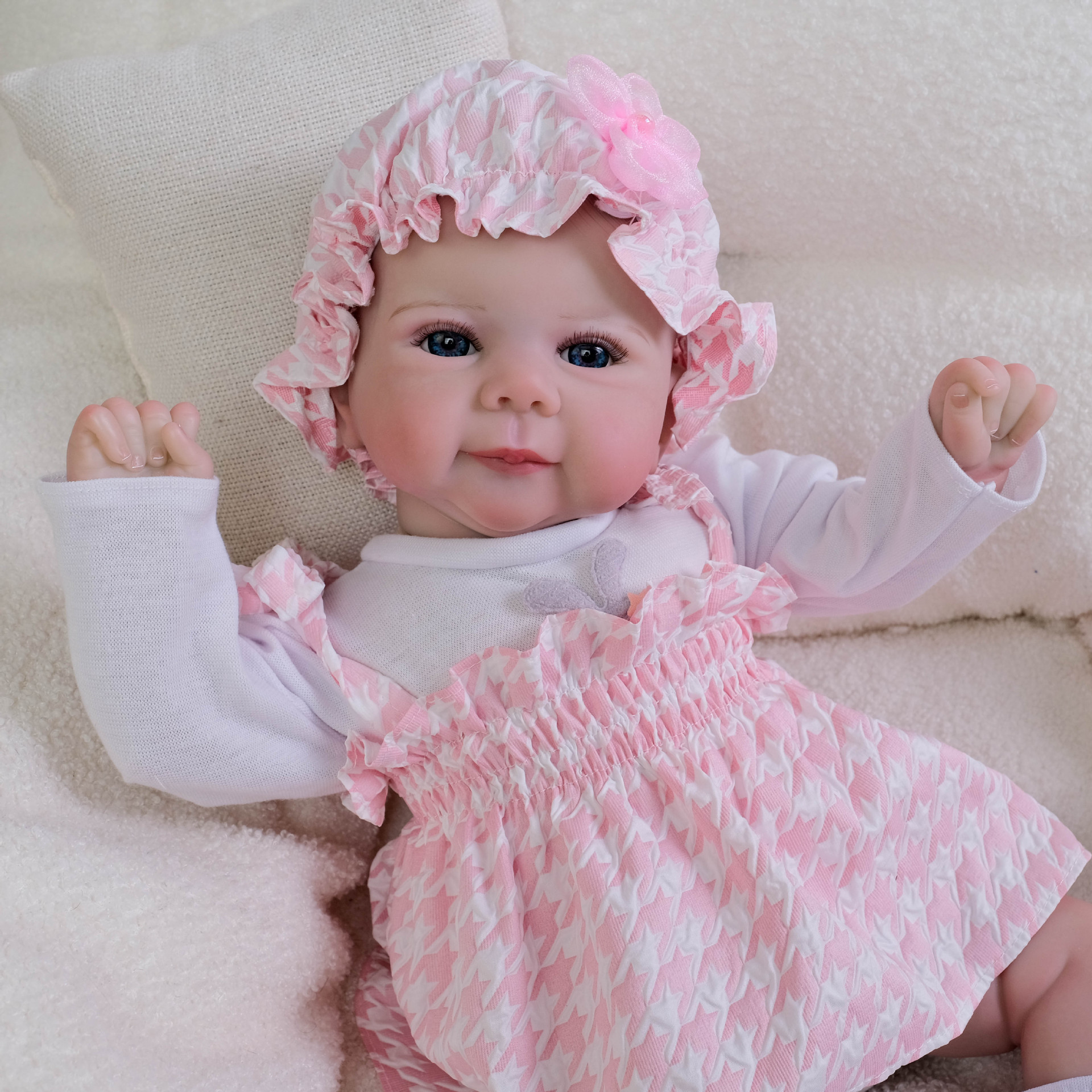 NPK Falda a cuadros de 19 pulgadas Thousand Bird Muñeca de simulación Julietta Regalos navideños para niños image 5