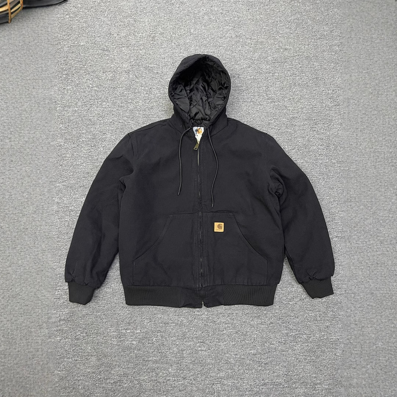 American-Style Solid Color Long-Sleeve Hooded Jacket Carhartt, Versatile Washed Jacket for Men and Women, Couple's Matching Jacket American-Style Solid Color Long-Sleeve Hooded Jacket Carhartt, Versatile Washed Jacket for Men and Women, Couple's Matching Jacket
