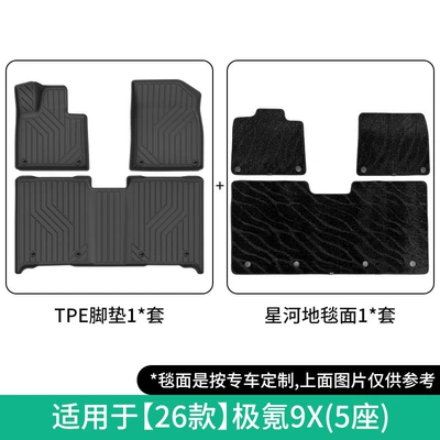 Suitable for 2025 Jikri 9X Modelə uyğun ayaqaltı - 26-models-of-zekrypton-9x-double-layer-five-seatergalaxy-blanket-floor-mats