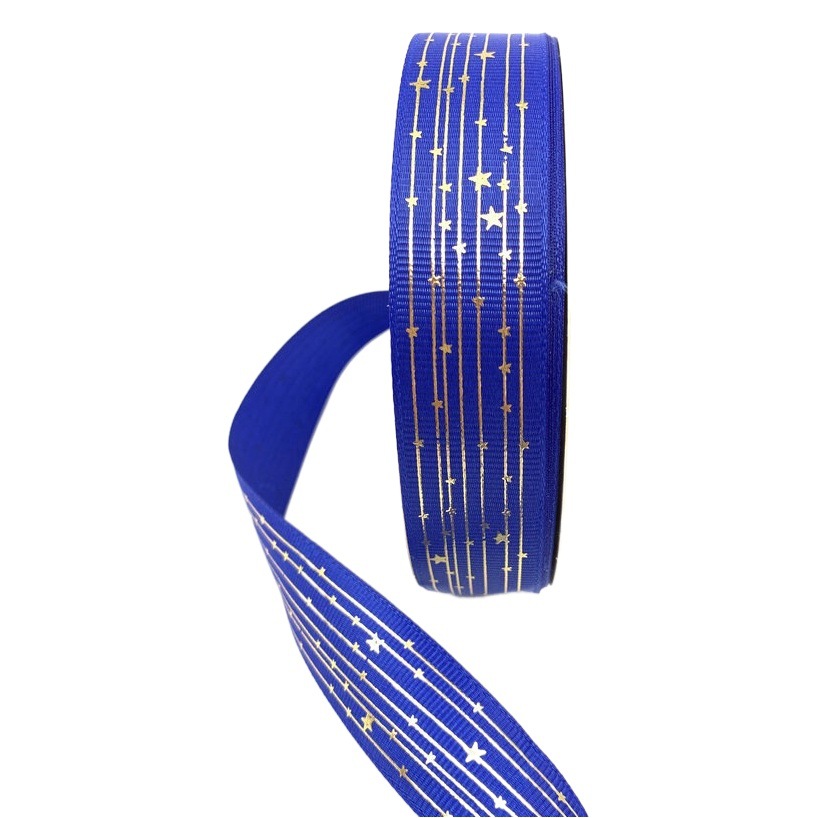 Hilo dorado cinta Star ribbon bar material de soporte cinta flor caja de regalo embalaje cinta hecha a mano al por mayor