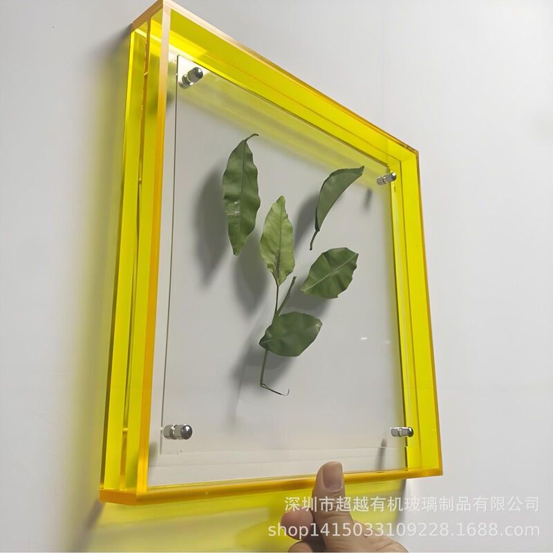 Supply of Colorful Acrylic Picture Frames, Wall-Mounted Magnetic Plant Specimen Frames, Light Luxury Ins Style Display Frames, DIY Empty Frames