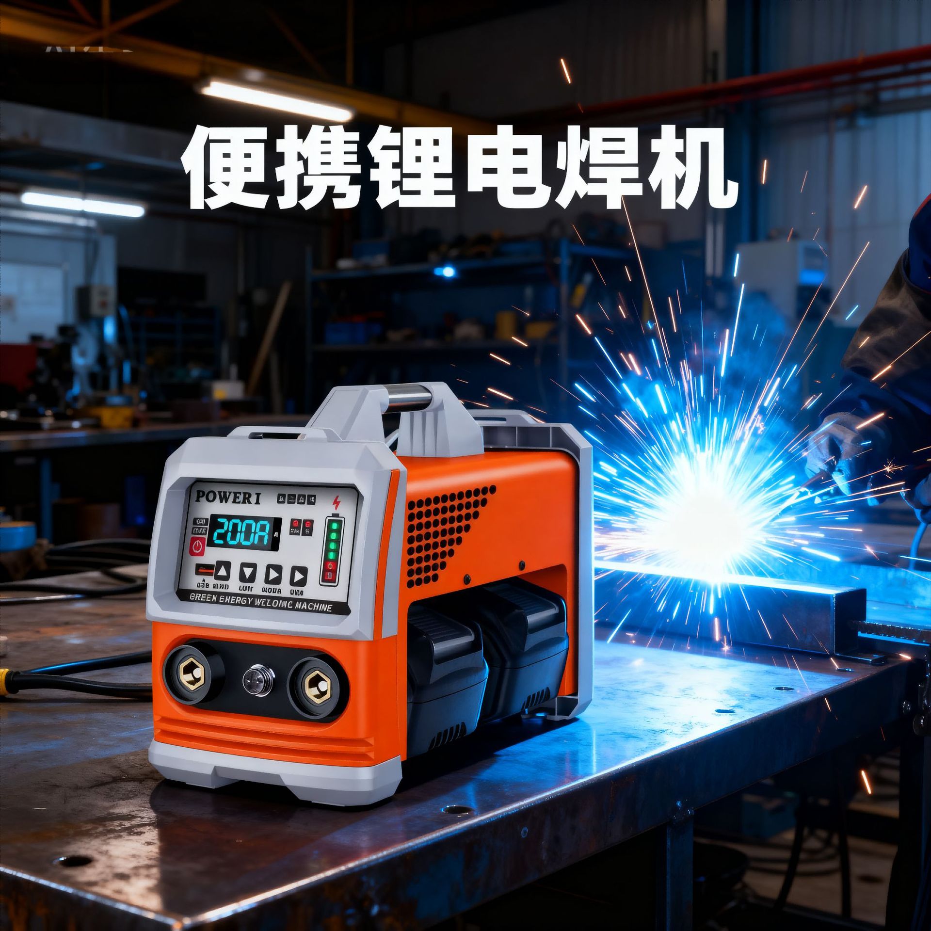 便携式锂电池电焊机无线便携蓄电池直流小型焊接机跨境工厂直供