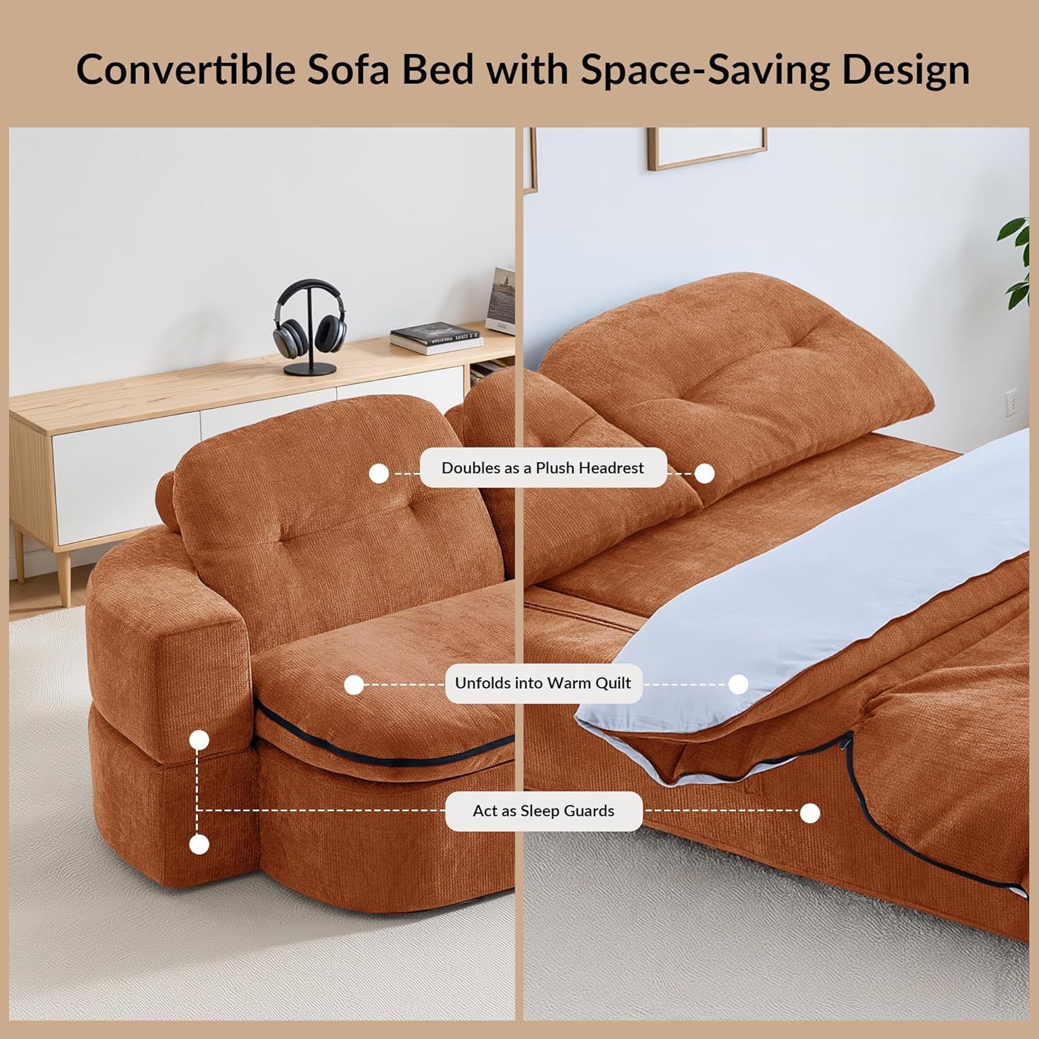 Sofá transfronterizo sofá de compresión sala de estar sofá cama convertible con edredón piso plegable sofá cama habitación