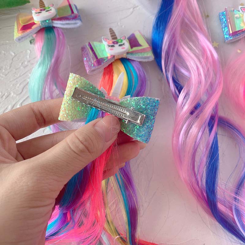 Muchachas Lindo Unicornio El Plastico Pinza Para El Cabello display picture 8