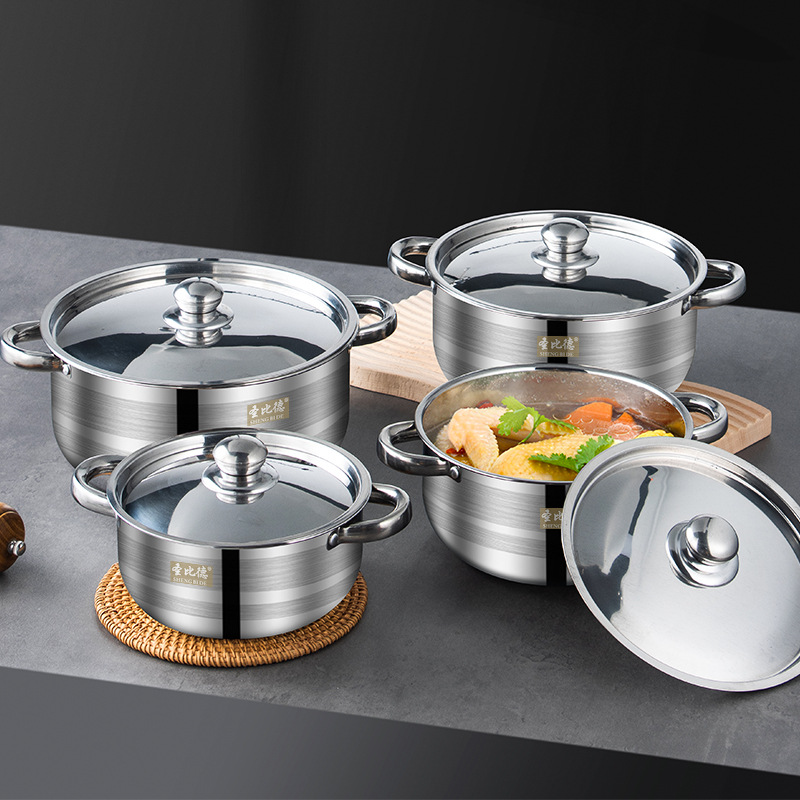 Southeast Asia cross-border cookware set kitchenware stainless steel soup pot kitchen supplies pot multi-piece set