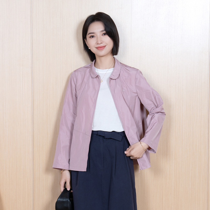 Yun Yun Spring New Shirt Jacket for Women Solid Color Commuting Long Sleeve Shirt Casual Simple Design Jacket for Women
