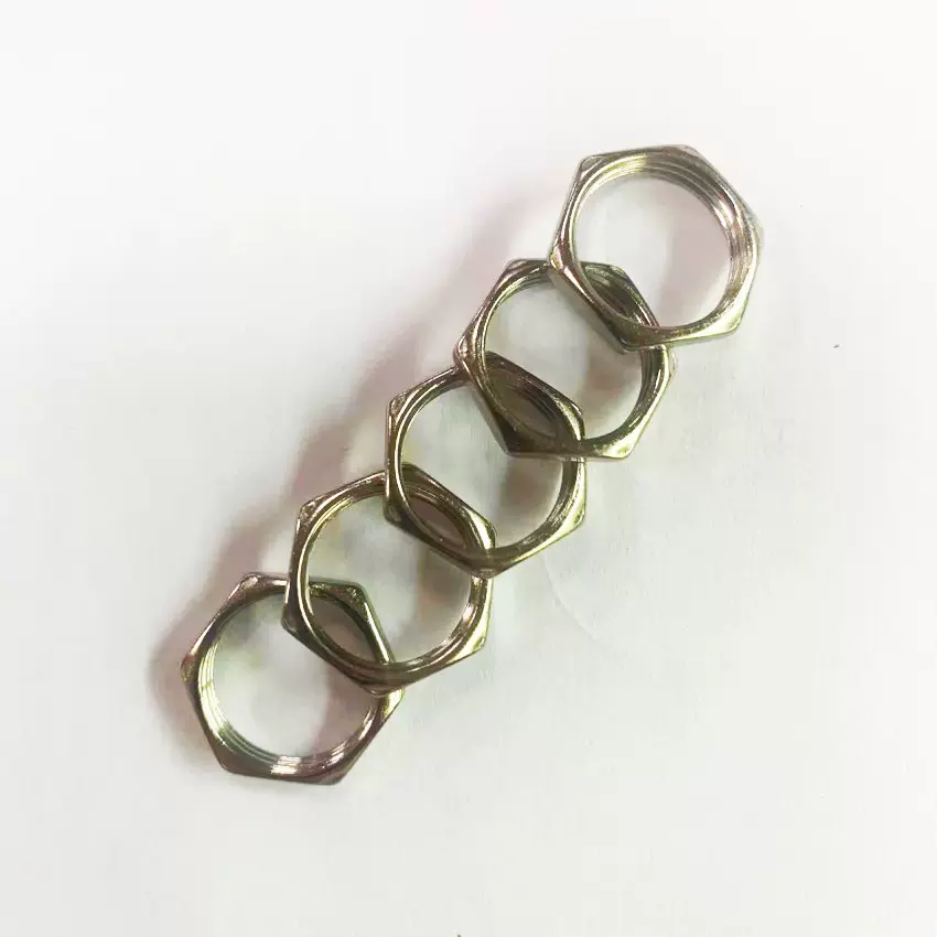 厂家产销连电子接器线束开关接头用六角细牙薄螺母M13-1.0*15*3.0