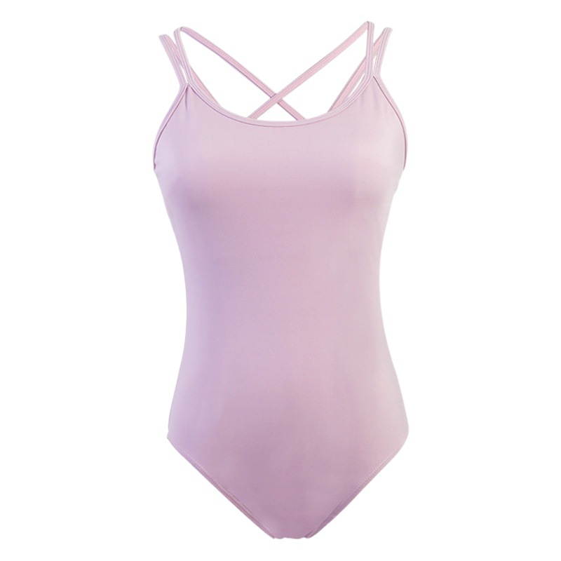 Ropa de práctica de baile mujer adulto cabestrillo ropa de gimnasia EXAMEN DE ARTE ropa de cuerpo de alto perfil nylon adelgazante base de ballet ropa de entrenamiento