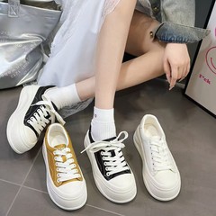厚底松糕小白鞋女2025新款真皮百搭运动休闲鞋舒适软底轻便板鞋