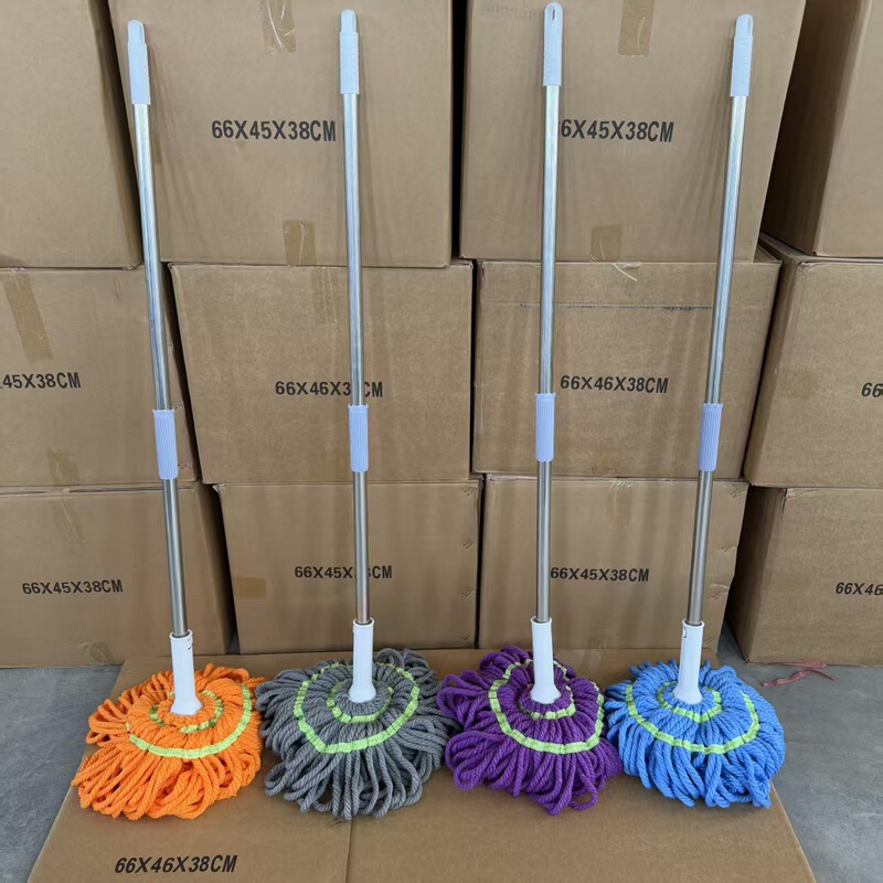 Hand wash-free self-twist water rotating squeeze mop household lazy mop clean mop fiber absorbent mop