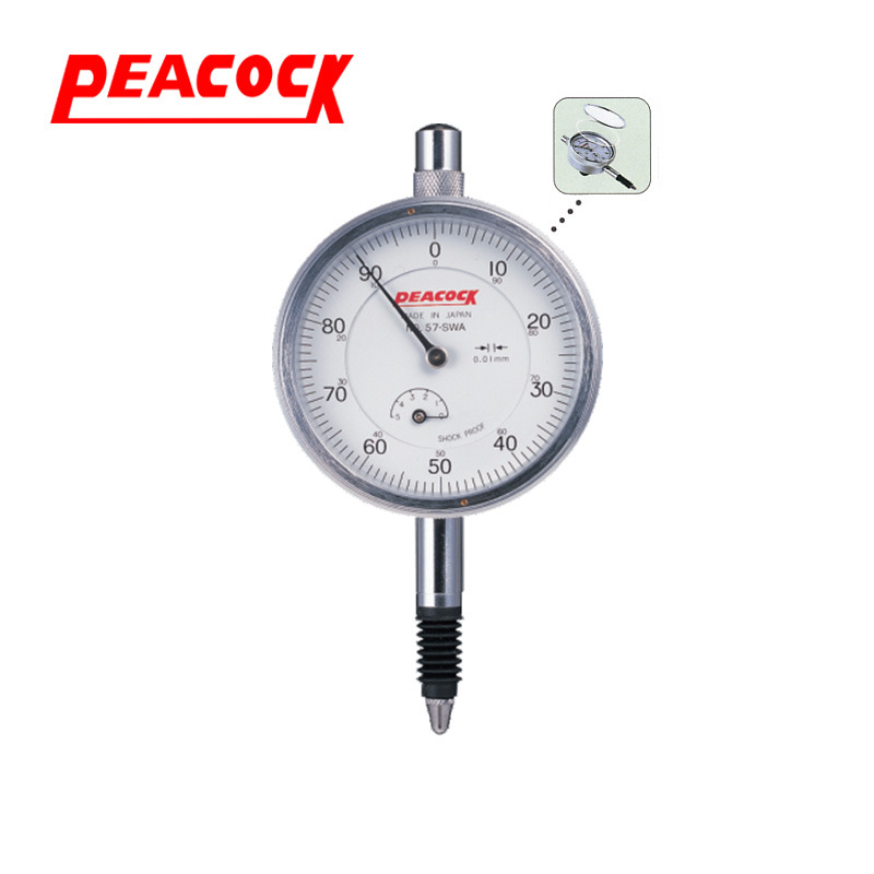 PEACOCK孔雀防油型指针式表盘式百分表57-SWA