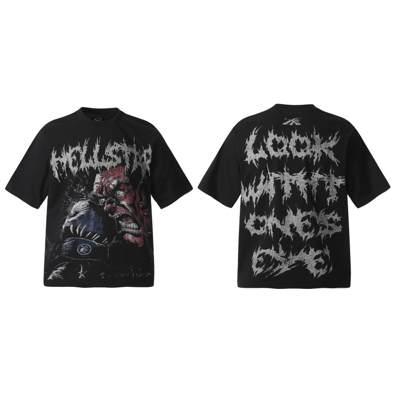 Hellstar Reebok T-shirt Boxer Black