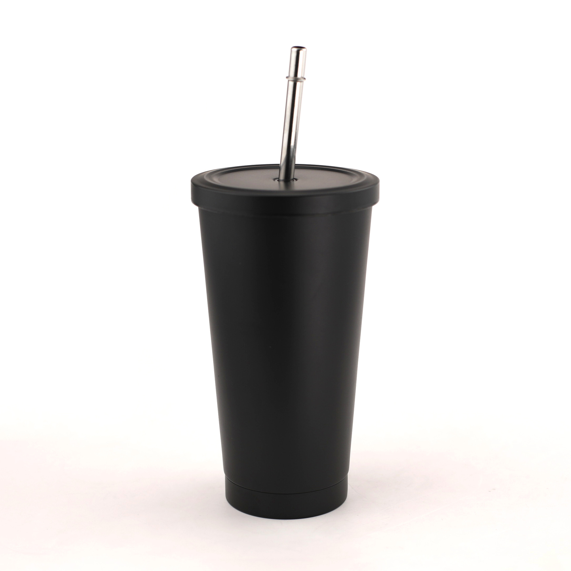 Venta caliente de Europa y América 20oz de acero inoxidable taza de coche creativo taza de café portátil 304 taza de paja taza de helado