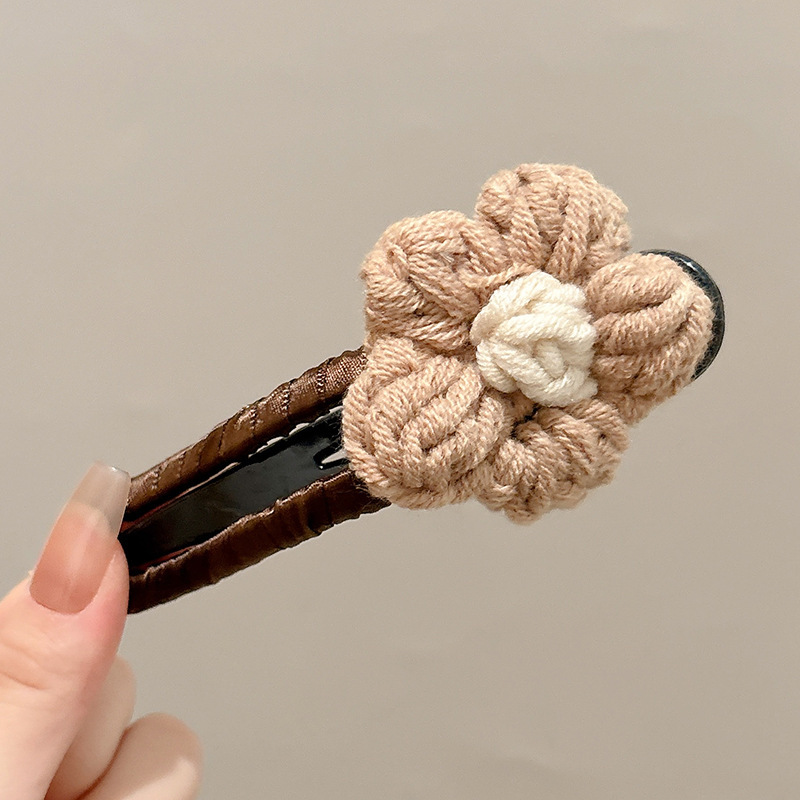 女性用のかわいい布製ヘアピン、後頭部用の高級ヘアピン、大きなワンラインのカモノハシクリップ、ヘアピンとヘッドバンド|undefined