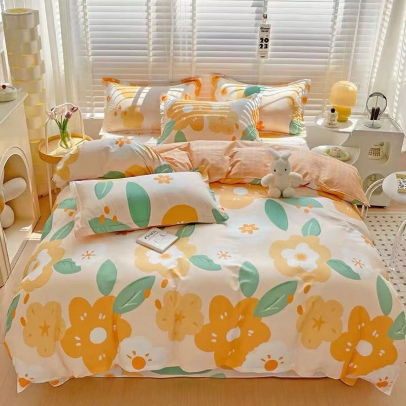 【纯棉布料】一等品卡通床单被套斜纹印花布头床品面料花期一米价|undefined