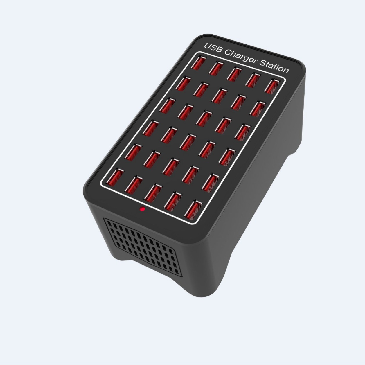 10 puertos, 15 puertos, 20 puertos, 30 puertos, cargador usb con refrigeración por ventilador, cargador multi-puerto de estudio de 150W